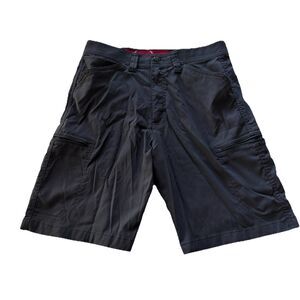 WRANGLER mens cargo shorts navy blue size 30 golf performance stretch